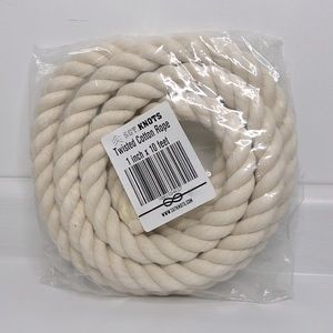 Crafting Rope 🪢 Twisted Cotton Rope 1 inch x 10 feet Length for Crafts & Decor